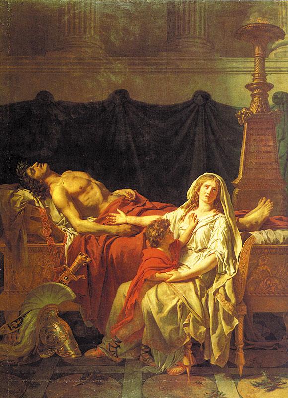 Andromache Mourning Hector, Jacques-Louis David